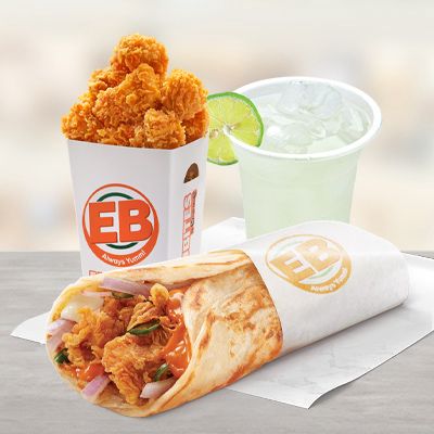 Tandoori Chicken Roll Combo