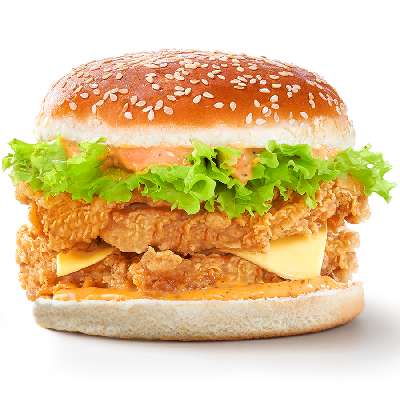 Double-Up Cajun Burger