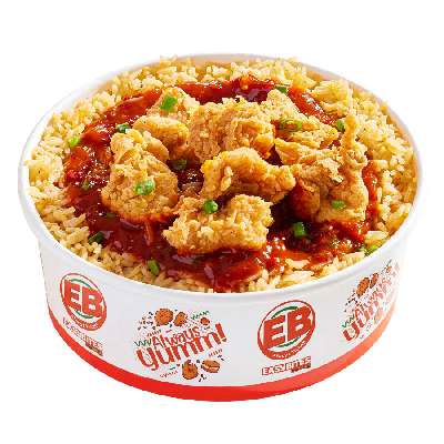 Popcorn Chicken Rice Bowl