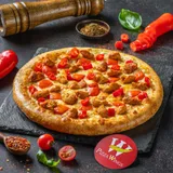 Tandoori chicken Wheat Thin Crust Med Pizza