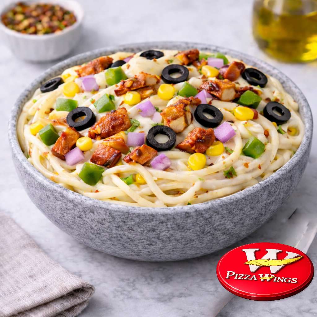 Spaghetti N-Veg White Cheese Pasta