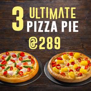 3 Ultimate Pizza pie@289