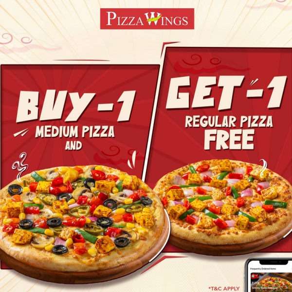 Buy 1 Medium Pizza Get 1 Small Pizza Free