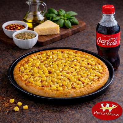 Sweet Corn Buttery Pan Pizza Pie+Coke  (250 ml) Combo
