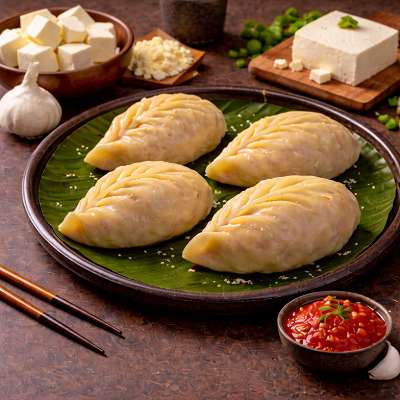 Chilli Paneer Momo's 4 Pieces