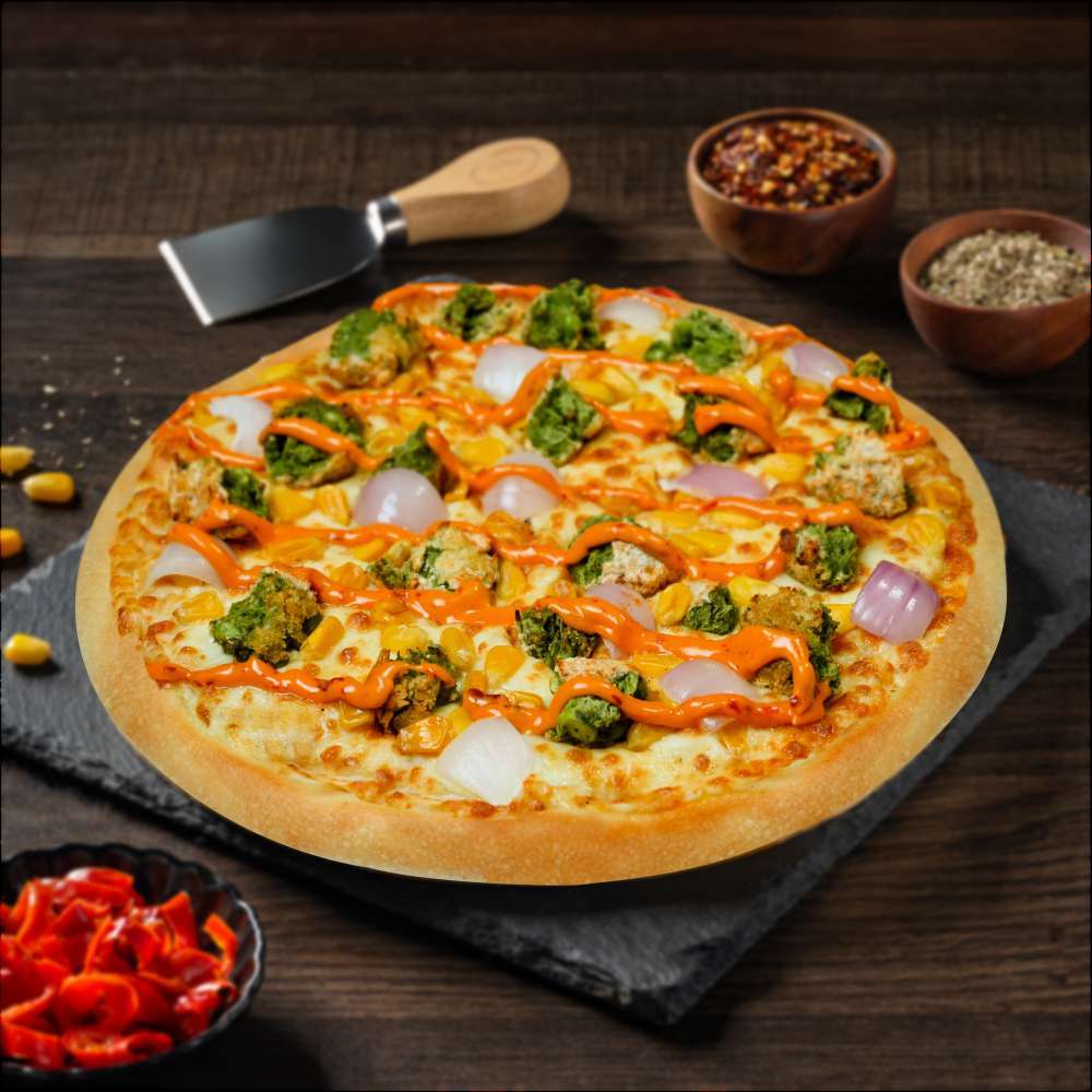 Hara Bhara Veg Kebab Pizza-Medium