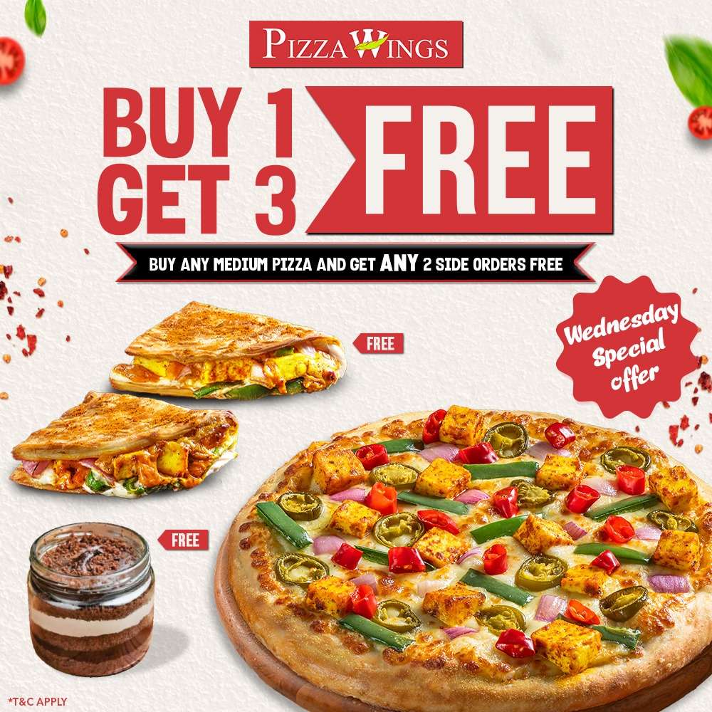 Buy 1 Medium Get 2 Items Free