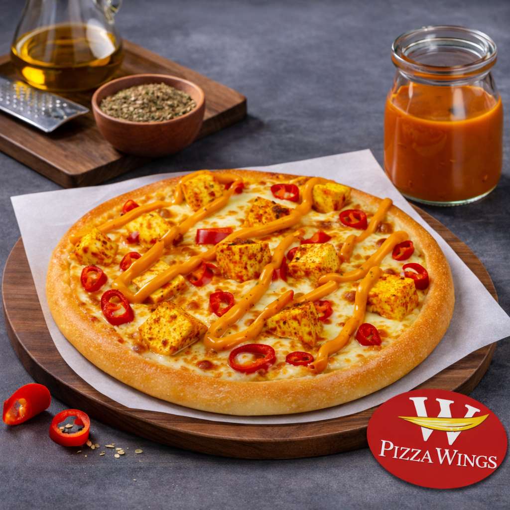 Spicy Tandoori Paneer Pizza Pie