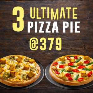 3 Ultimate Pizza pie@379