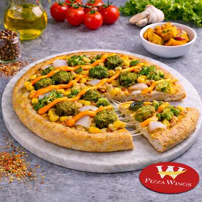 Hara Bhara Veg Kebab Pizza