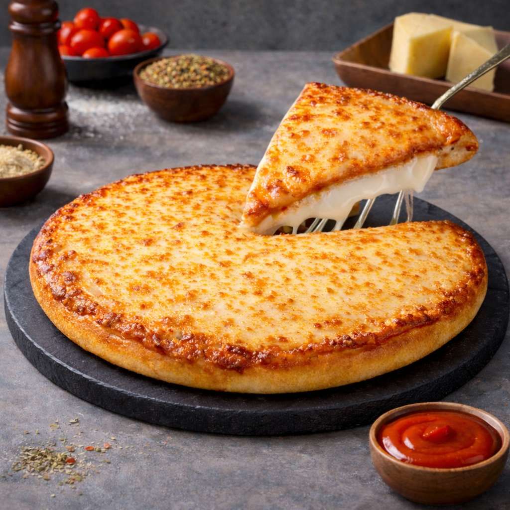 Double Cheese Margherita Cheese Burst Pizza