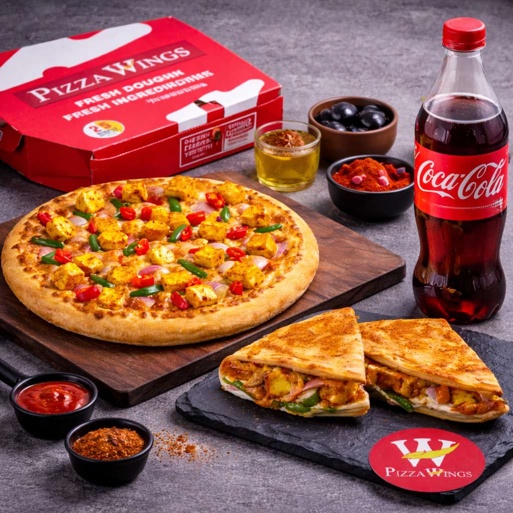 Paneer Bites Med+Tangy Paneer Taco 2Pc+Coke 475 ml@419