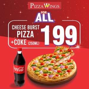 Cheese Burst Pizza+Coke@199