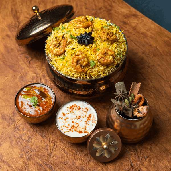 Badshahi Golden Prawn Dum Biryani - Regular