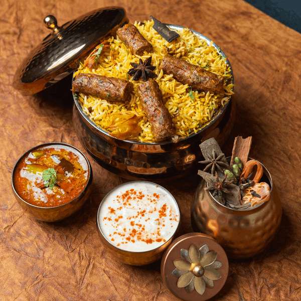 Golden Seekh Chicken Biryani - Regular