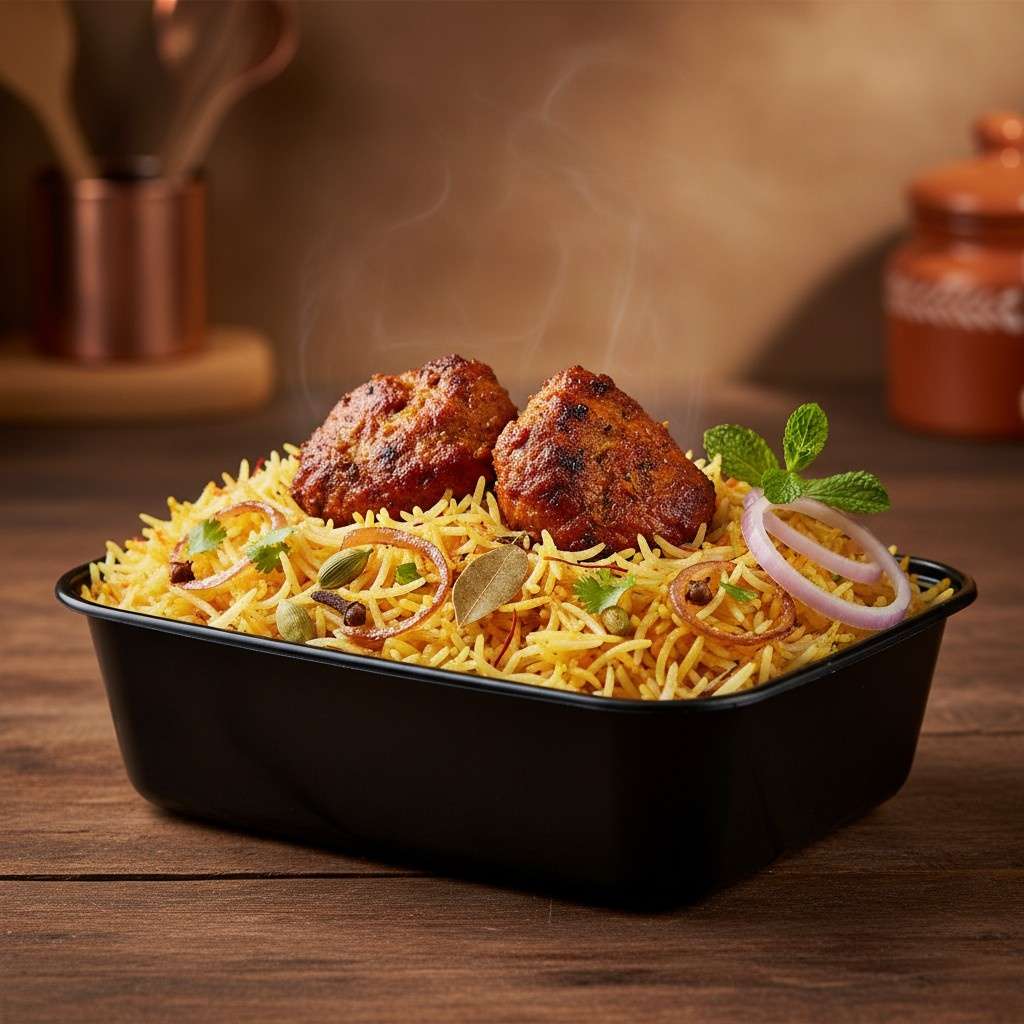 Bengaluru Chicken Kabab Biryani - Shahi Dawat