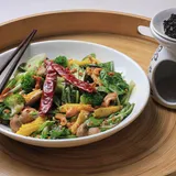 Burnt Garlic Stir Fried Greens