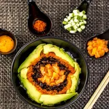 Non-veg De-constructed Sushi Bowl