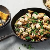 Soy-Garlic Asparagus & Silken Tofu