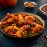 Schezwan Style Spicy Prawns