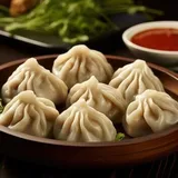 Veg Steamed Momos (6 Pcs)