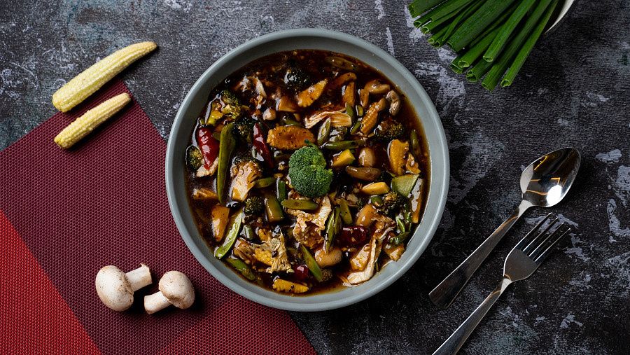 Mixed Vegetables In Black Bean Sauce