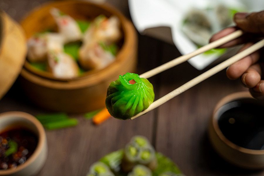 Chilli Oil Veg Dimsum.