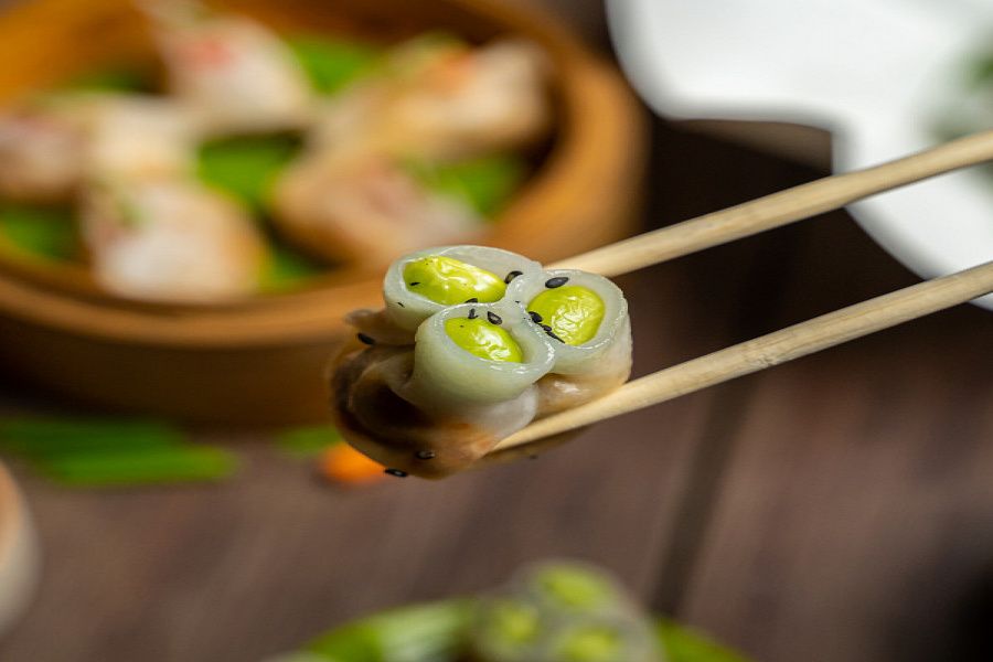 Edamame & Truffle Dumpling.