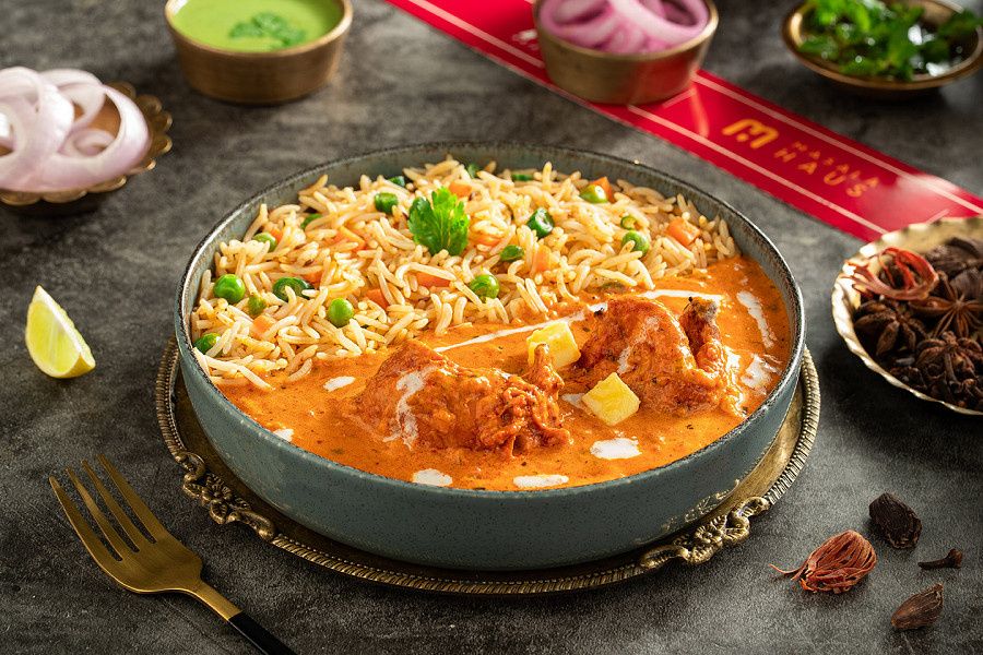 Butter Chicken Rice Bowl.