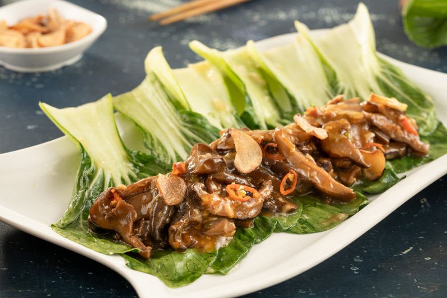 Garlic Bok Choy & Shiitake Stir Fry