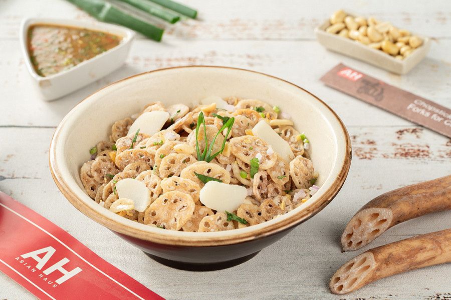 Tamrind Lotus Stem & Water Chestnut Salad