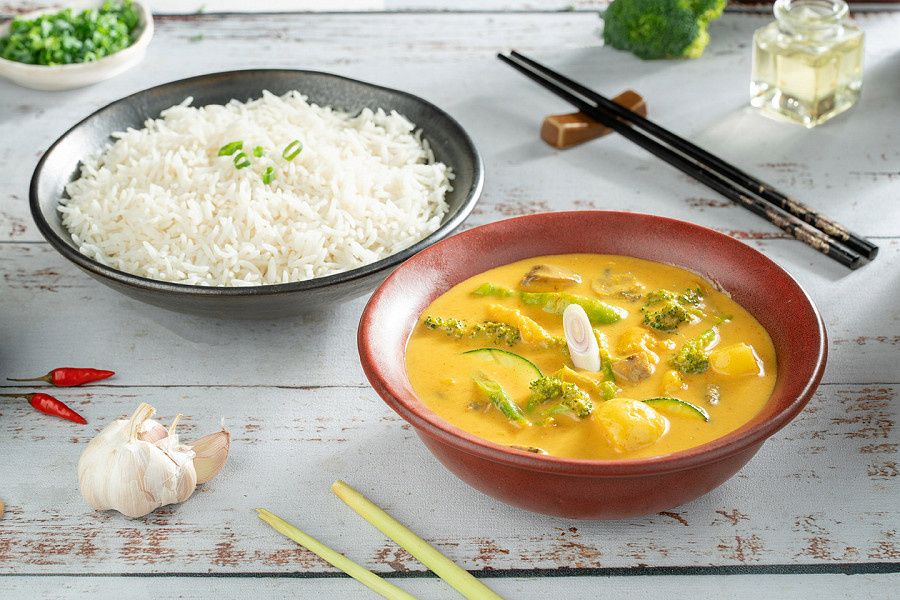 Teppanyaki Chicken Curry, Baby Potatoes