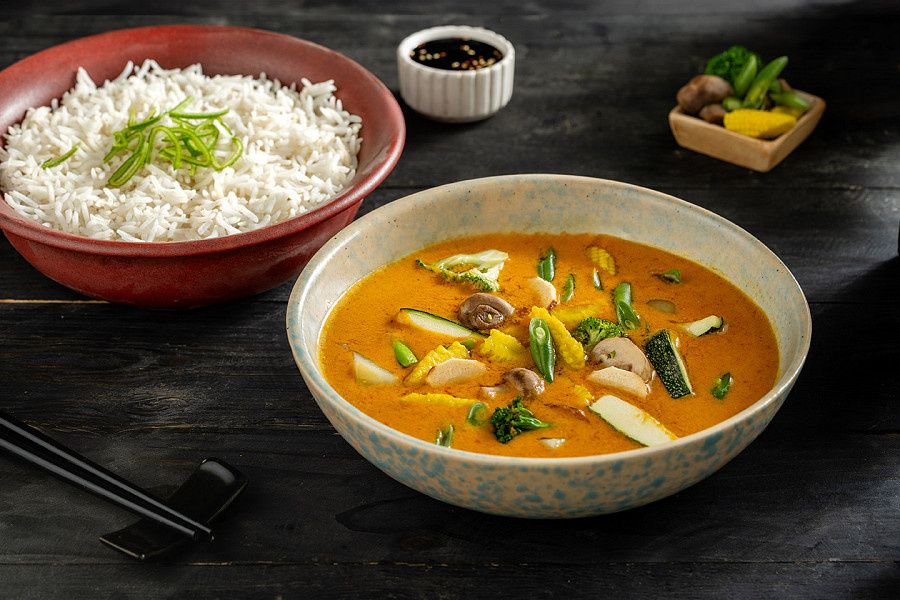 Teppanyaki Vegetable Curry, Baby Potatoes