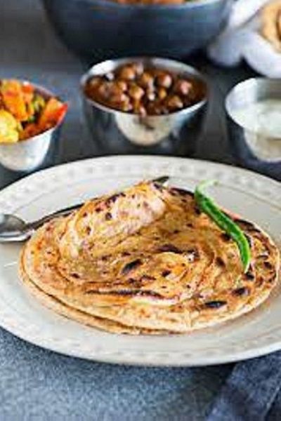 Laccha Green Mirchi Paratha