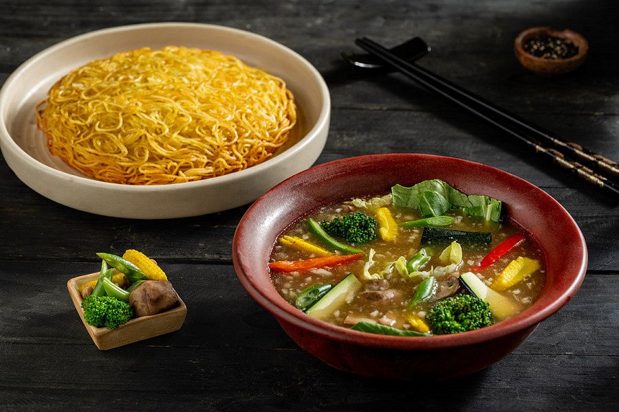 Pan Fried Noodles Veg