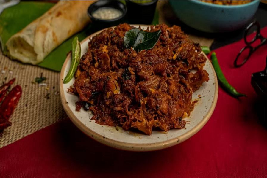 Mutton Sukha With Appam