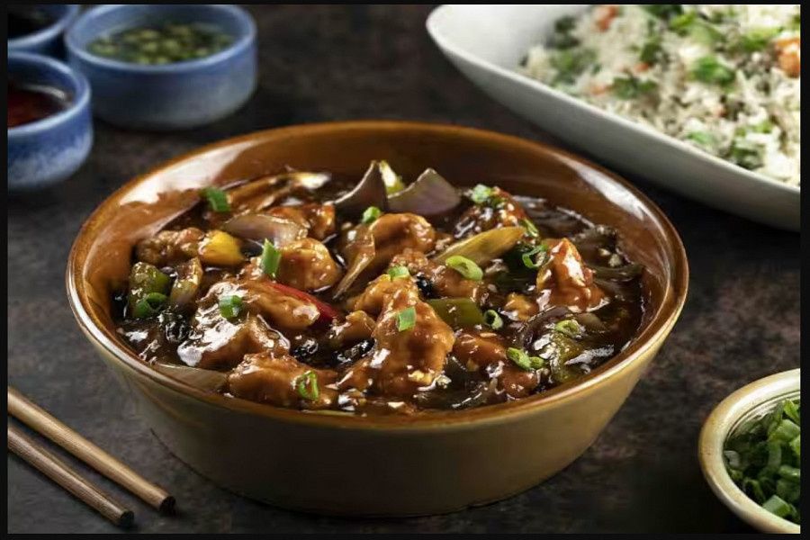 Sliced Chicken In Black Bean Sauce