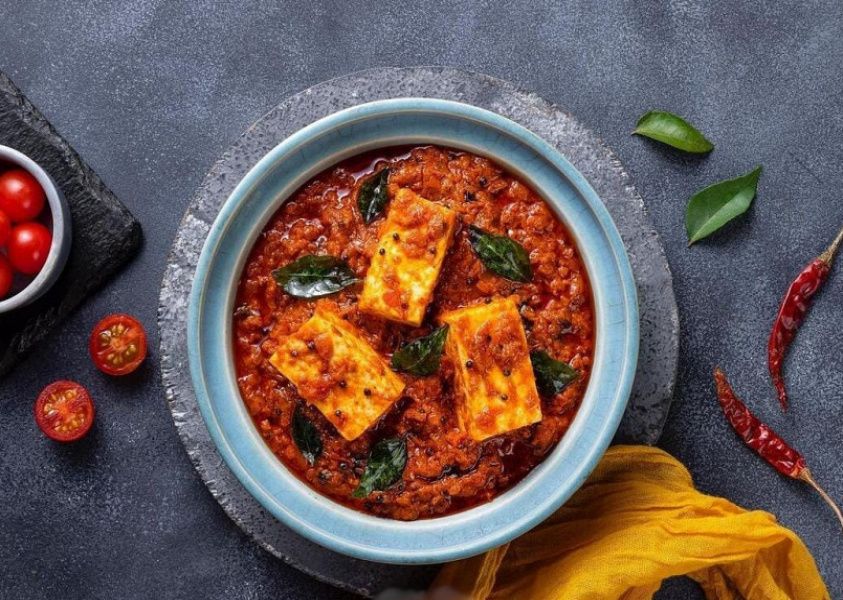 Chettinad Paneer With Appam