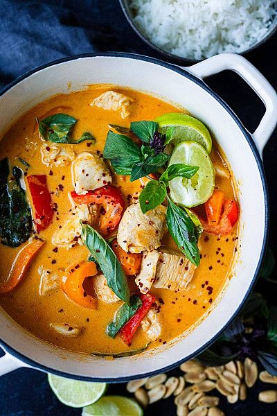 Thai Veg Penang Curry | Steamed Rice