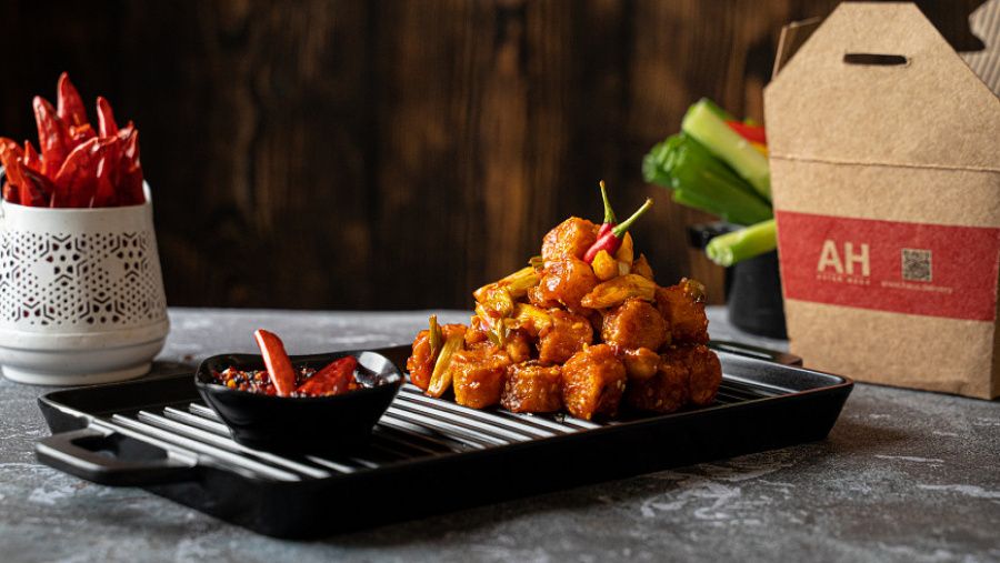 Turnip Cake With Burnt Garlic