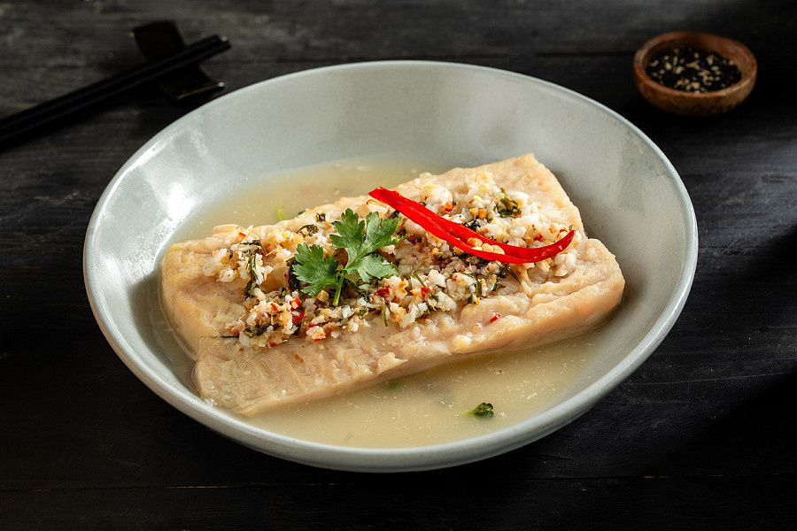 Thai Steamed Fish In Chilli Lime Sauce