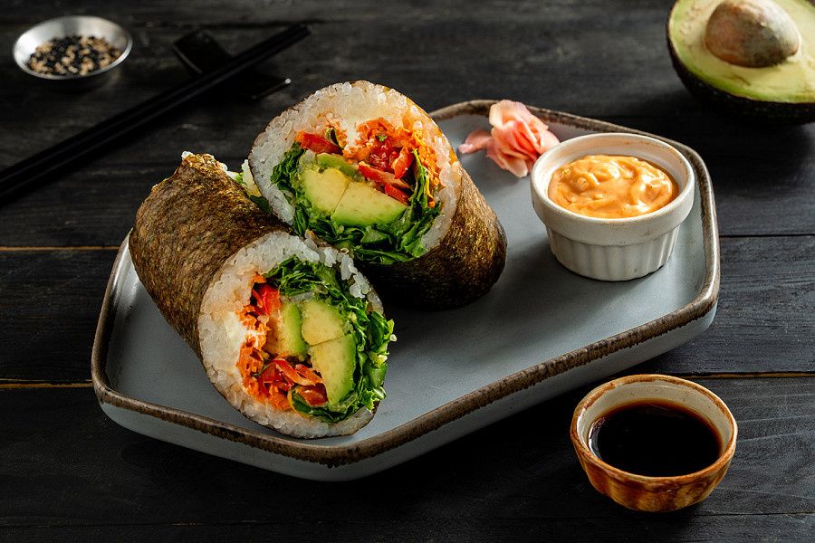 Fiery Avocado Burrito