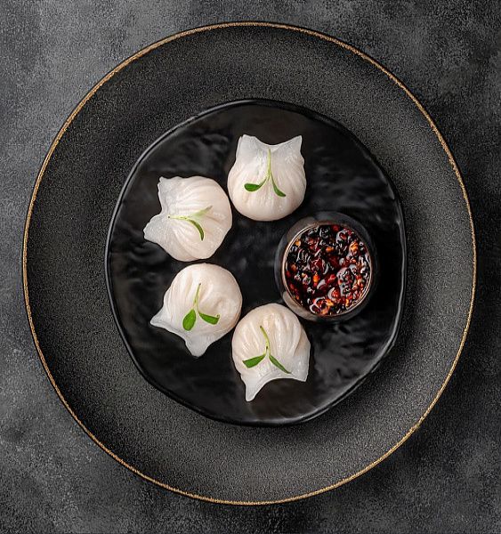 Chilli Oil Veg Dimsum.