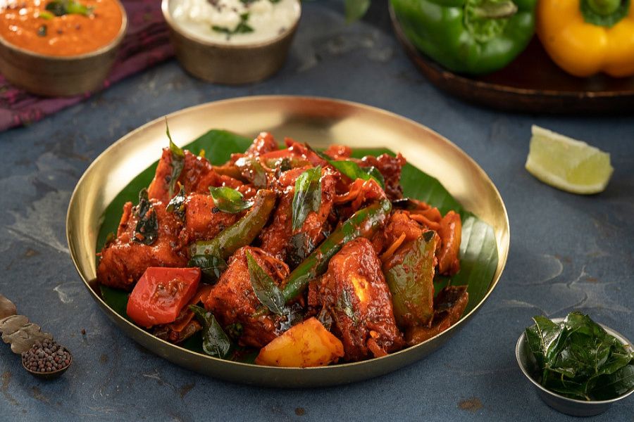 Andhra Chilli Paneer.