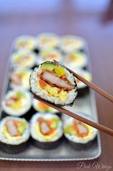 Crunchy Katsu Chicken Kimbap