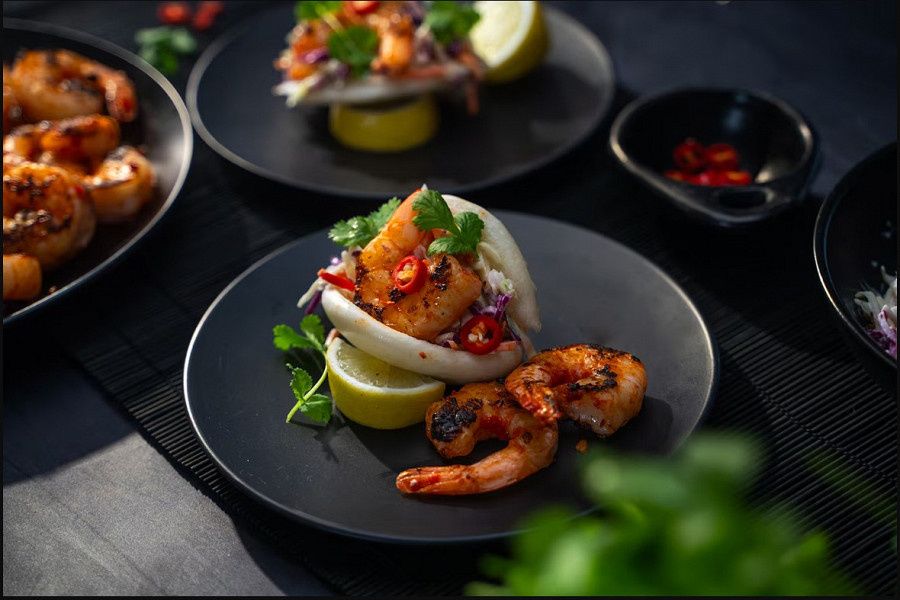Singapore Chilli Prawn Bao