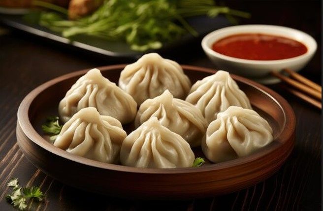 Veg Steamed Momos (6 Pcs)