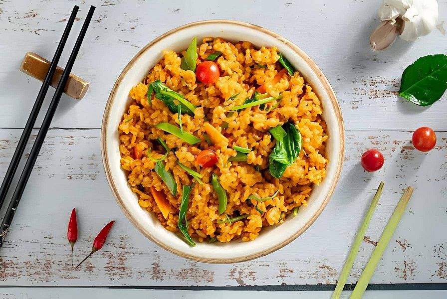 Garlic Scallion Sticky Rice N/V — Gluten-Free
