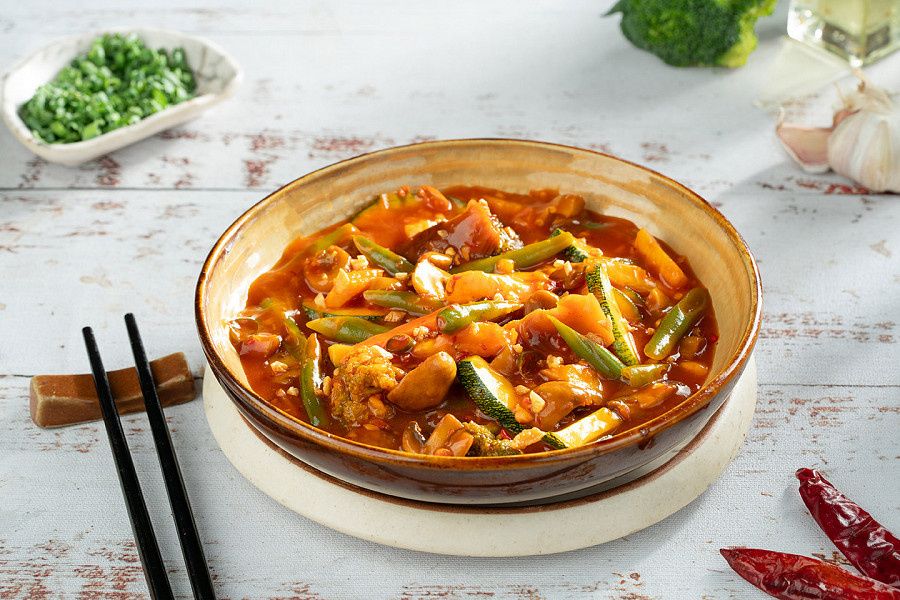 Stir-fried Veggies In Hot Garlic Sauce