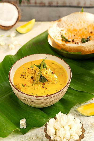 Raw Mango Prawn  Curry.